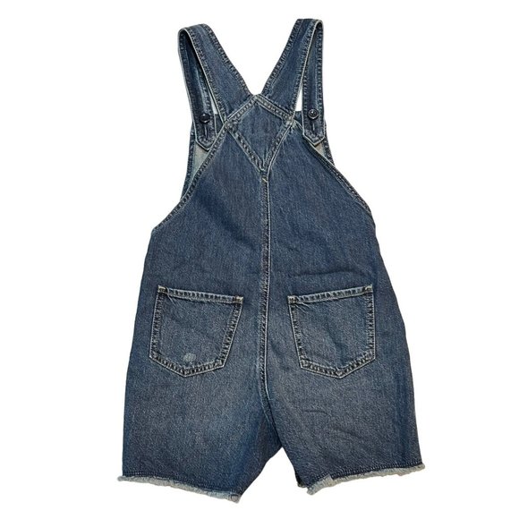 NWT GAP Girls Denim Shortalls Sz L(10) Medium Wash #680085 - Picture 3 of 6